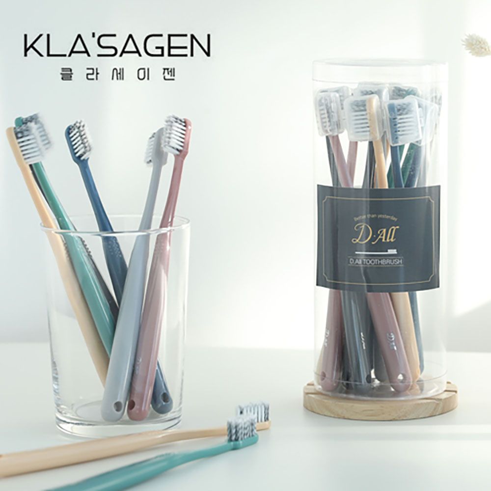 KLA'SAGEN Dental Care Toothbrush 12EA Value Set 4 Types Selection Eco Friendly Handle _ Made in Korea